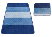 Niebieskie nowoczesne dywaniki do łazienki - Herion 3X Profeos