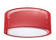 Czerwona lampa wisząca z podwójnym kloszem - S436-Vilena Lumes