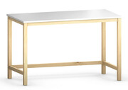 Białe biurko skandynawskie 140x60 cm - Kizo T4 Edinos