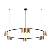 Lampa wisząca ze złotymi kloszami - K407-Abea Lumes
