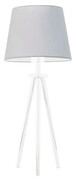 Lampka nocna z abażurem na białym stelażu - EX913-Ritan - 18 kolorów Lumes