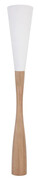 Brązowo-biała lampa stojąca drewniana - S231-Neko Lumes