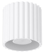 Biała lampa sufitowa ryflowana - M144 - Malana Lumes