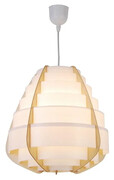 Drewniana lampa wisząca kokon - V040-Belumi Lumes