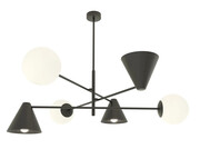 Czarna metalowa lampa sufitowa - D141-Upin Lumes