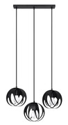 Czarna stalowa lampa wisząca nad stół w stylu loft - A190-Fira Lumes