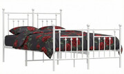 Białe metalowe łóżko industrialne 120x200 cm - Ringo Edinos