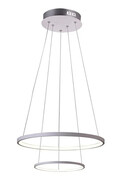Biała podwójna lampa wisząca LED - V082-Interis Lumes