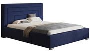 Łóżko tapicerowane 160x200 Vanger 4X - 36 kolorów + materac lateksowy Contrix Rubber SX Elior