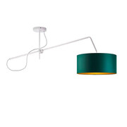 Lampa wisząca glamour z okrągłym kloszem - EX252-Rioxan- 5 kolorów do wyboru Lumes