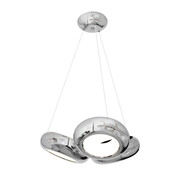 Potrójna chromowana lampa wisząca - K350-Cheryl Lumes