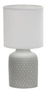 Szara lampa stołowa z ceramiczną podstawą - V085-VELVET Lumes