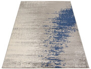 Ciemnoszaro-niebieski dywan w stylu nowoczesnym - Ecavo 5X 70x200 Profeos