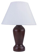 Klasyczna lampka nocna z abażurem wenge - S225-Eldom Lumes