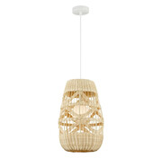 Duża rustykalna biała lampa wisząca - K398-Emido Lumes