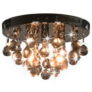 Czarno-fioletowa okrągła lampa sufitowa glamour - EX164-Toppi Lumes