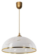 Biało-złota kuchenna lampa wisząca - EXX90-Ewzor Lumes
