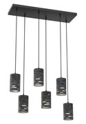 Czarna wisząca lampa industrialna nad stół - D149-Alpax Lumes