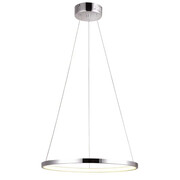 Chromowana lampa wisząca okrąg 40 cm LED - V083-Interis Lumes