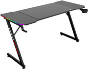 Czarne biurko gamingowe LED RGB - Etta Edinos