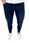 Spodnie jeansowe męskie granatowe super slim fit 7815