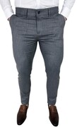 Szare eleganckie spodnie materiałowe męskie slim fit Stylovy 1841