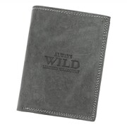 Czarny skorzany meski portfel Always Wild N4-P-CHM RFID