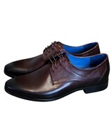 Półbuty męskie skórzane brązowe eleganckie Nikopol 1773 BC-27