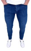 Spodnie jeansowe meskie granatowe slim fit B-447