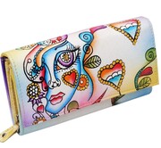 KOCHMANSKI skórzany portfel damski ręcznie malowany 4242