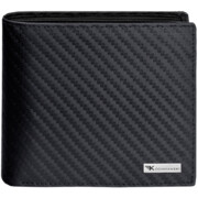 Elegancki męski portfel skórzany carbon skóra naturalna RFID Dubai