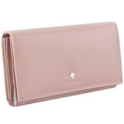 Kochmanski damski portfel skórzany duży pudrowy różowy na dokumenty
