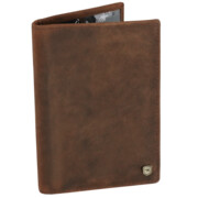 Skórzane etui na paszport brązowe okładka pokrowiec ARIZONA