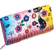 KOCHMANSKI skórzany portfel damski ręcznie malowany 4253