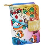 KOCHMANSKI skórzany portfel damski ręcznie malowany 4257