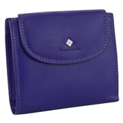 Kochmanski damski portfel ze skóry naturalnej mały fioletowy