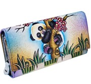 KOCHMANSKI skórzany portfel damski ręcznie malowany 4263