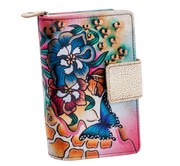 KOCHMANSKI skórzany portfel damski ręcznie malowany 4280