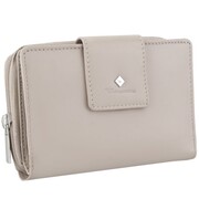 Kochmanski damski portfel skórzany duży beżowy cappiccino na zamek