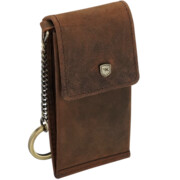 Skórzane etui na klucze z kółkiem brązowe ARIZONA