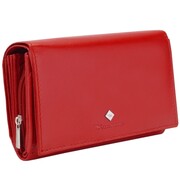 Kochmanski damski portfel czerwony skórzany średni na dokumenty