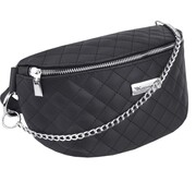 KOCHMANSKI saszetka nerka damska skórzana na ramię pikowana czarna 2559