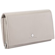 Kochmanski damski portfel skórzany średni beżowy cappucciono na karty