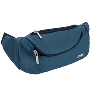 KOCHMANSKI saszetka nerka męska skórzana przylegająca na pieniądze niebieska 2314