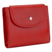 Kochmanski damski portfel czerwony skórzany mały na zatrzask