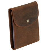 Wizytownik etui na karty dokumenty skóra RFID brązowe ARIZONA