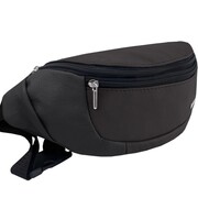 KOCHMANSKI saszetka nerka męska skórzana na biodro ramię duża czarna 2336