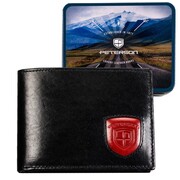 Peterson portfel męski skórzany czarny mały poziomy rfid 83119