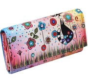 KOCHMANSKI skórzany portfel damski ręcznie malowany 4243