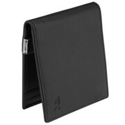 Portfel z klipsem na banknoty skóra czarny garniturowy Greg